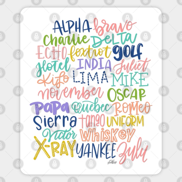 Phonetic Alphabet Magnet by HeyHeyHeatherK